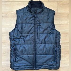 Grizzly Kodiak Men’s Puffer Vest  Blue - Large